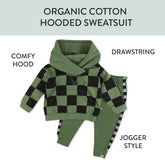 2-Piece Fleece Hoodie and Sweatpant Set